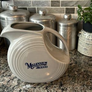 Fiestaware Gray Millennium 2000 Juice Disc Pitcher